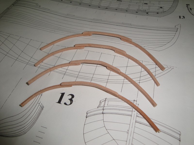 wregi (2x1,5mm) sklejone z trzech elementow