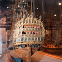 2009-10-03 - USNA Museum - 081 - Royal William - 1st Rate 100-Gun Ship of 1719 (stern) - _DSC7471-X2