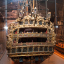 2009-10-03 - USNA Museum - 082 - Royal William - 1st Rate 100-Gun Ship of 1719 (stern) - _DSC7472-X2