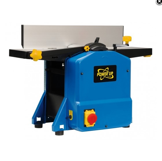Strugarka grubościowa 1100 w Power Up <br /><br />Numer artykułu 79285<br />moc (W) 1100<br />napięcie (v) 230<br />zasilanie (v) 230 / 50Hz<br />głębokość strugania (mm) 3 / 2<br />maksymalna szerokość strugu (mm) 152<br />obroty (min-1) 8500<br />Waga 21 kg.